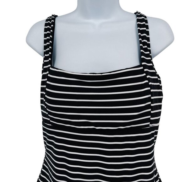 Sea Level Swim Australia Charmarel Square Neck One Piece Bikini Swimsuit Stripe - Picture 5 of 13